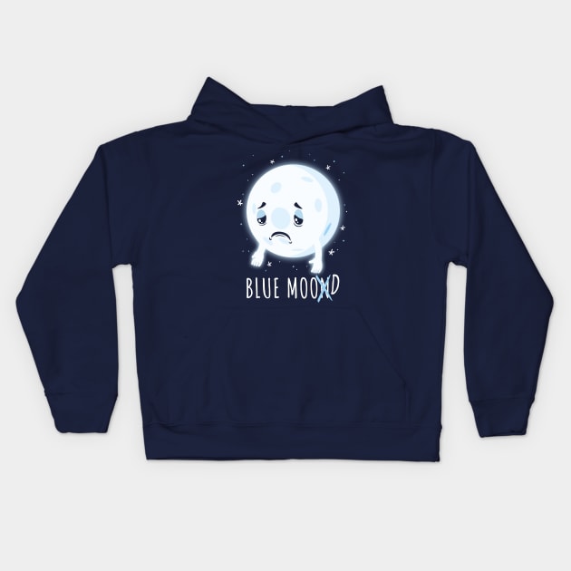 Blue Moon Mood Kids Hoodie by Olipop